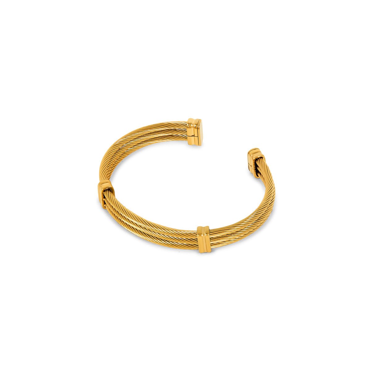 Brazalete Wire Bañado en Oro de 18k