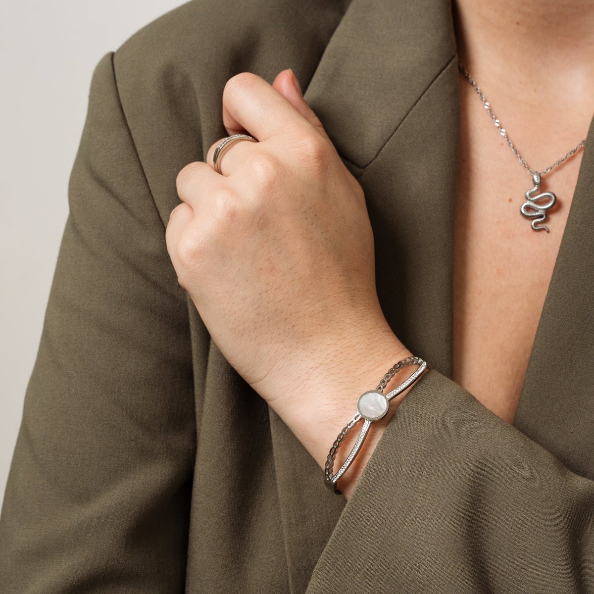 Brazalete Venus - Plata