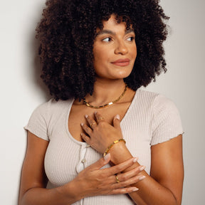 Pulsera Cora Bañada en Oro de 18k