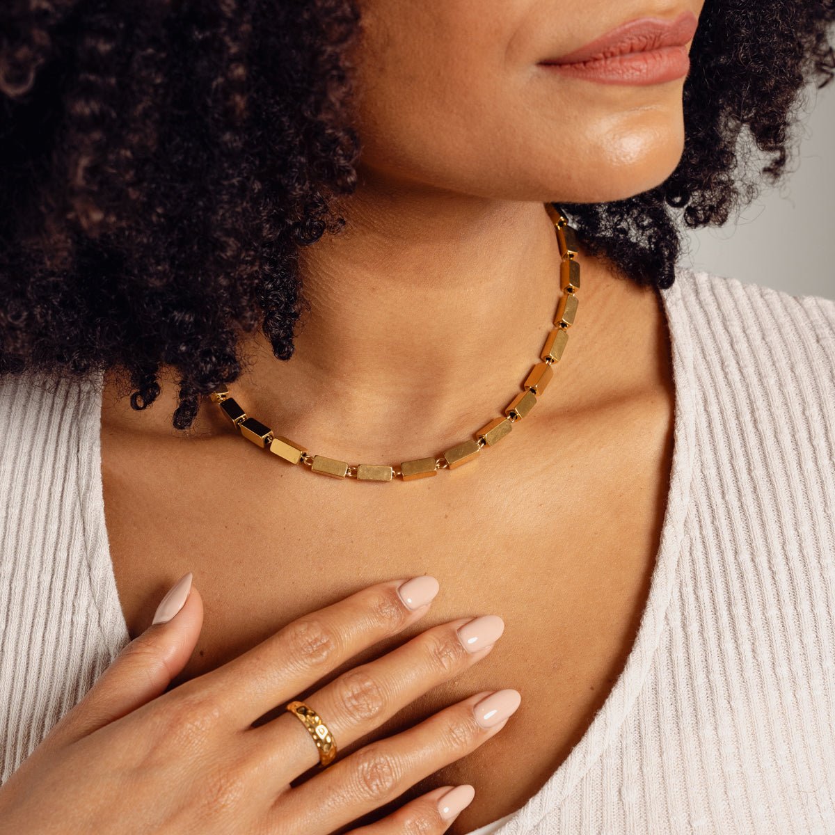 Collar Cora Bañado en Oro de 18k