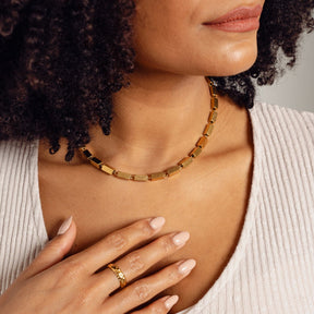 Collar Cora Bañado en Oro de 18k