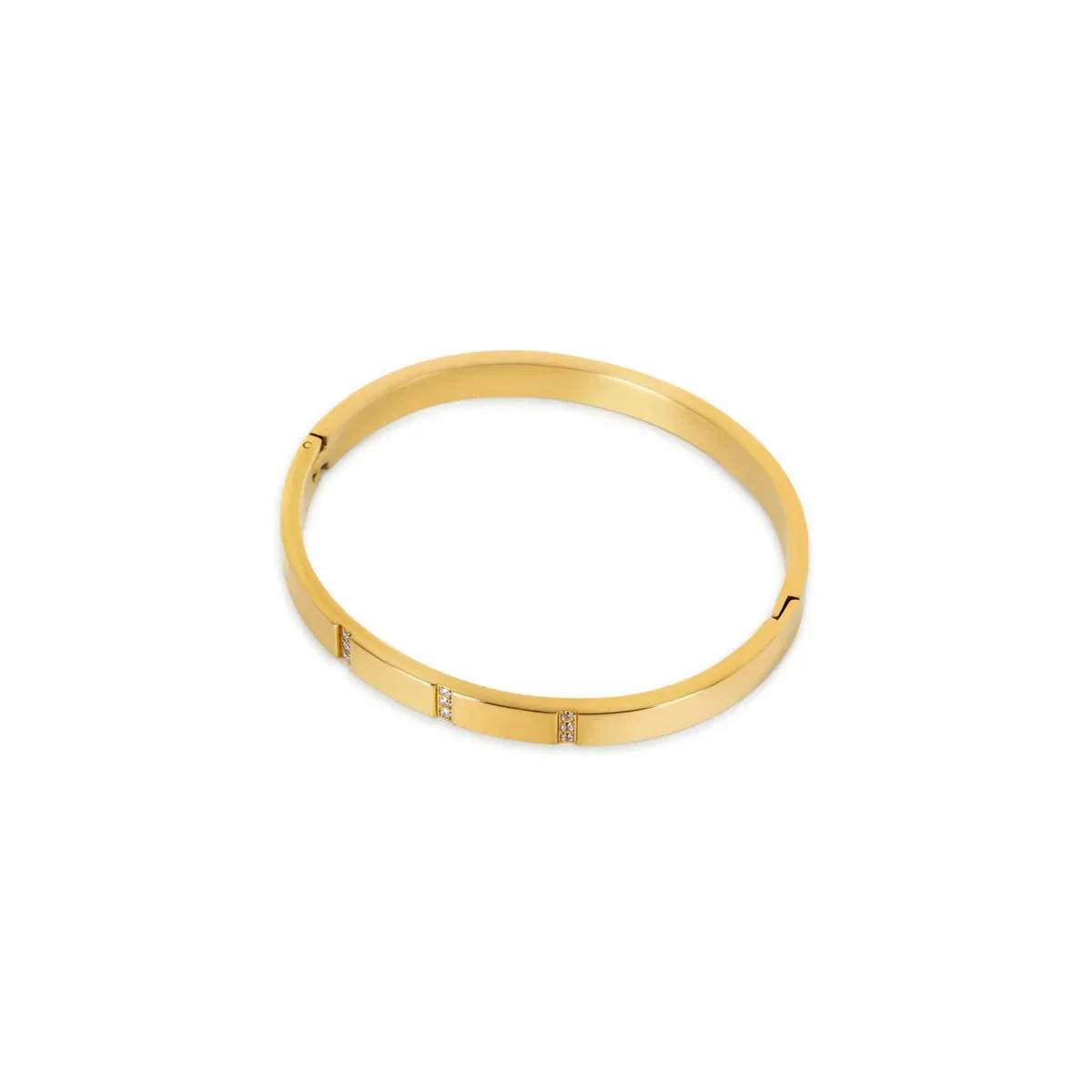 Brazalete Minimal Bañado en Oro de 18k