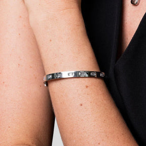 Brazalete Tallado - Plata