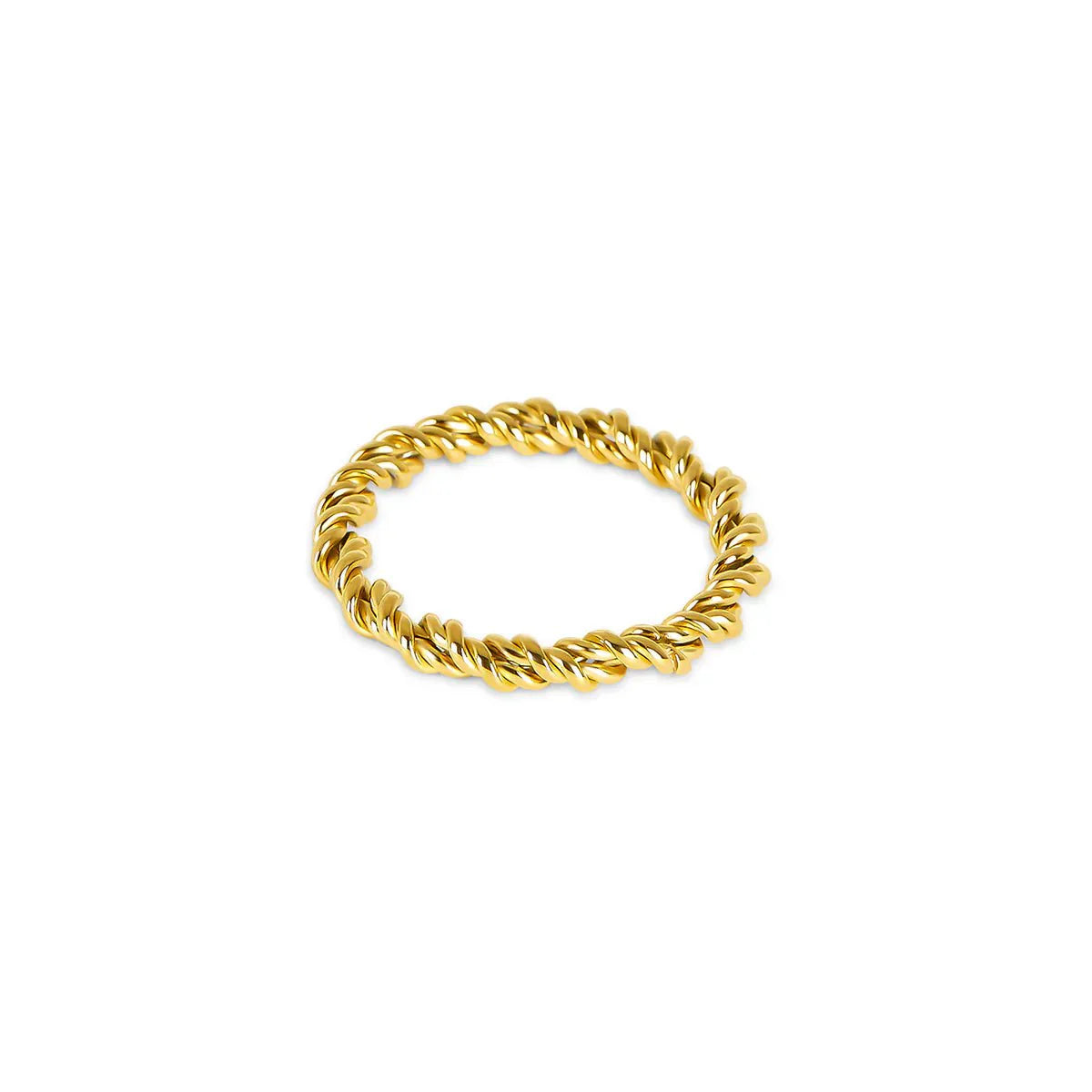 Anillo Espiral Bañado en Oro de 18K