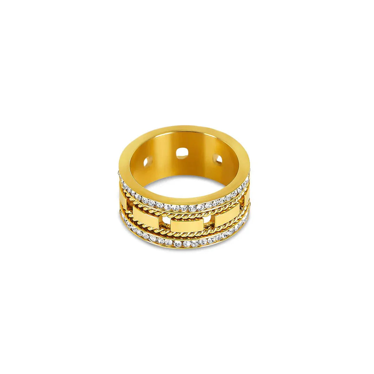 Anillo Impulse Bañado en Oro de 18K