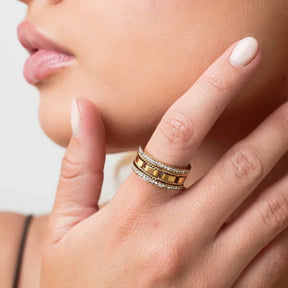 Anillo Impulse Bañado en Oro de 18K