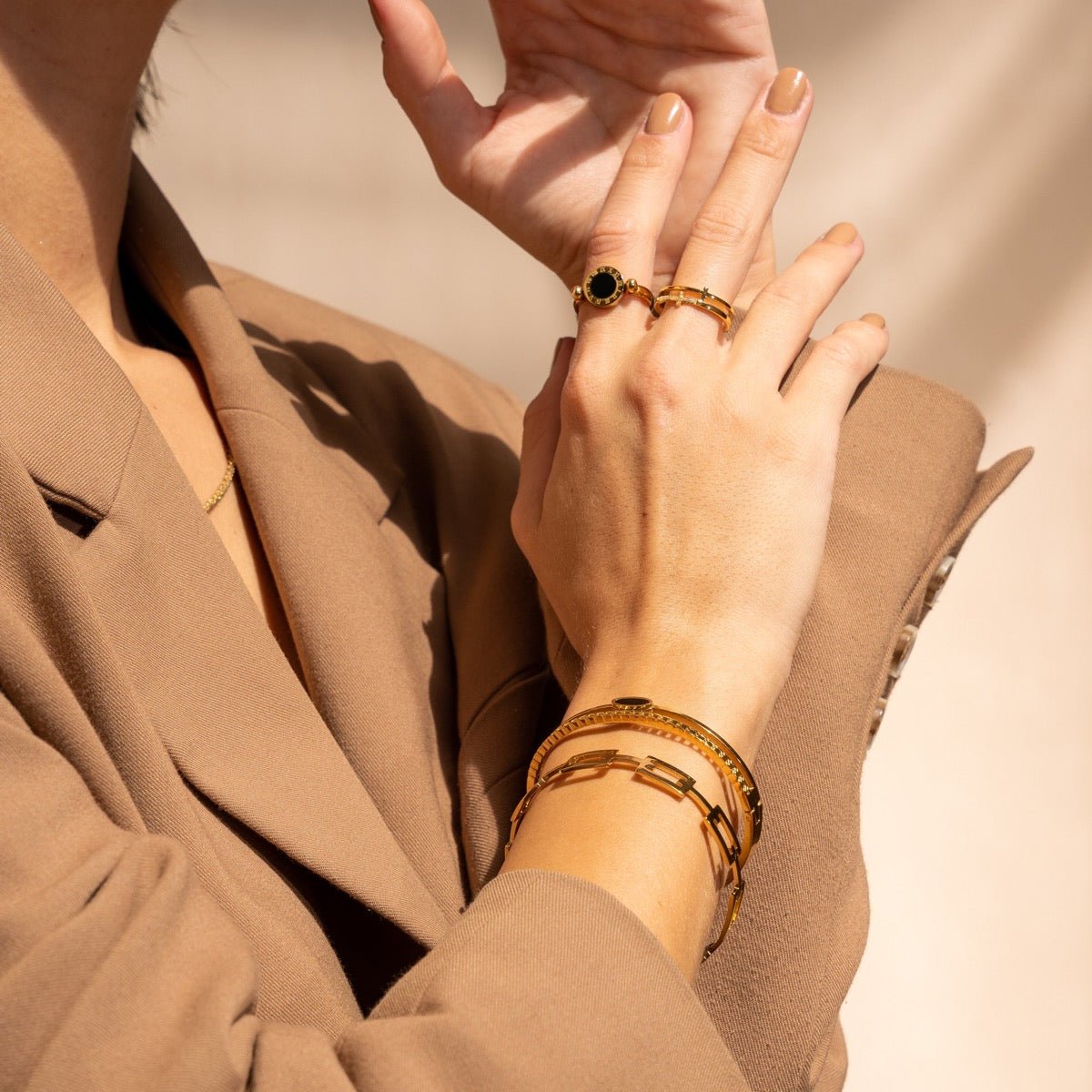 Brazalete Alexandra Bañado en Oro de 18K