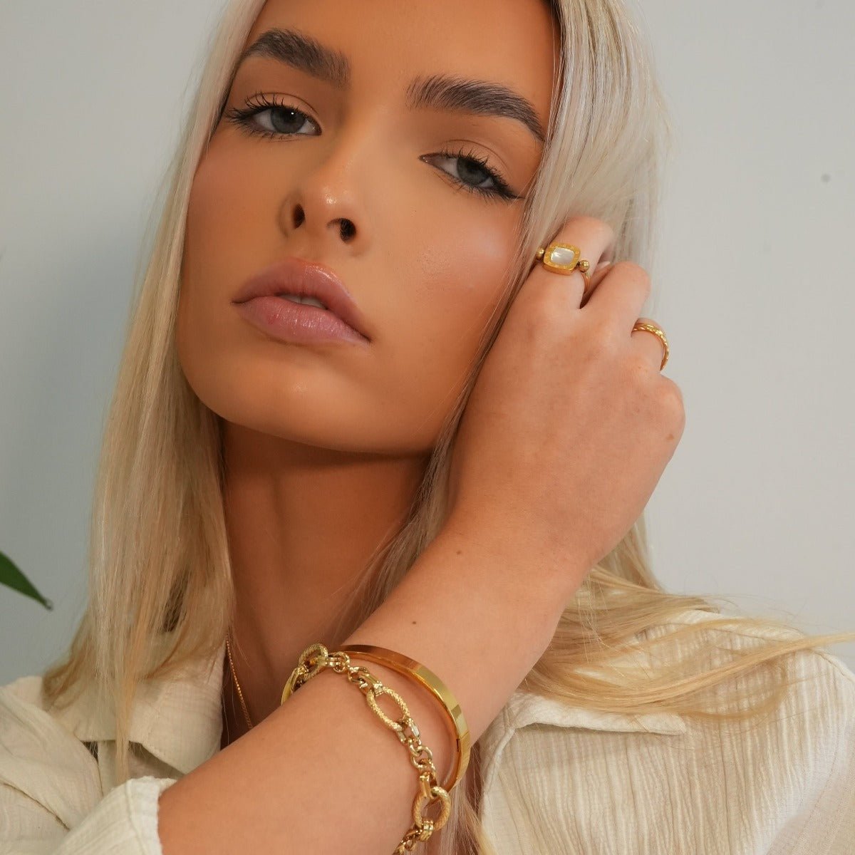 Pulsera Lux Bañada en Oro de 18k