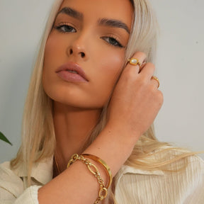 Pulsera Lux Bañada en Oro de 18k