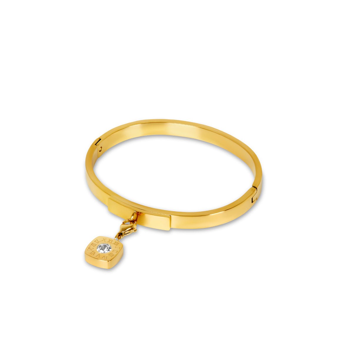 Brazalete Square Charm Bañado en Oro 18k