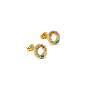 Aro Rainbow Bañado en Oro 18k
