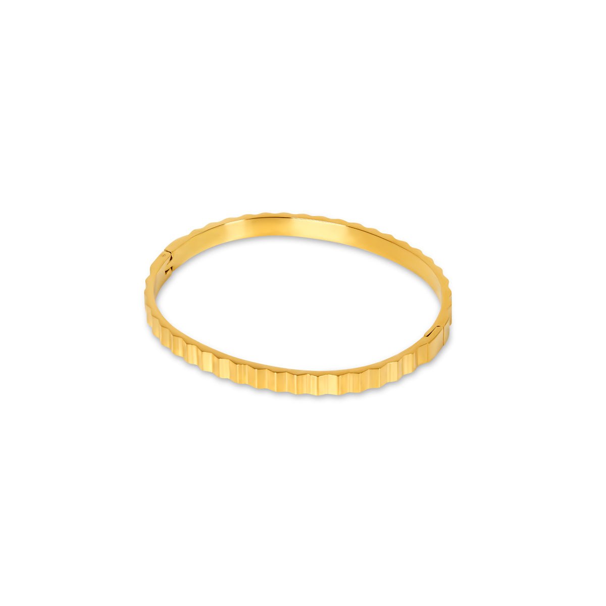 Brazalete Ripple Bañado en Oro 18k