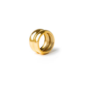 Anillo Double Chunky Bañado en Oro 18K