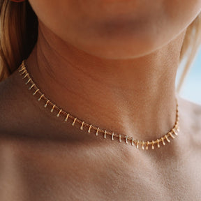 Collar Gargantilha Jurerê Bañado en Oro 18K