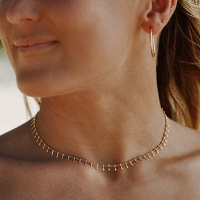 Collar Gargantilha Jurerê Bañado en Oro 18K