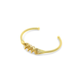 Brazalete Wave Bañado en Oro 18K
