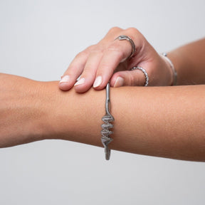 Brazalete Wave - Plata