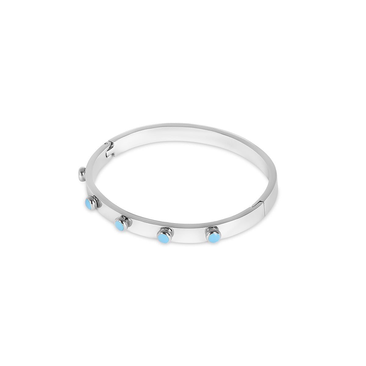Brazalete Aqua Stone - Plata