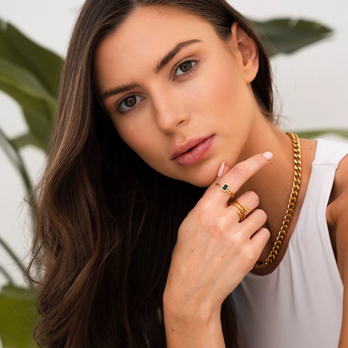 Anillo Fusion Bañado en Oro 18k