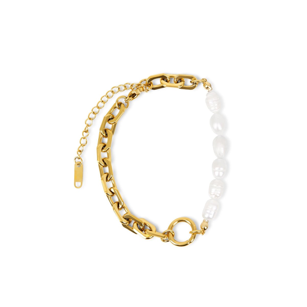 Pulsera Mood Pérola Bañado en Oro 18k