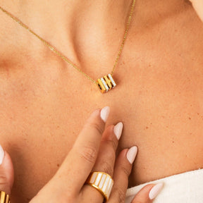 Collar Rubix Bañado en Oro 18k