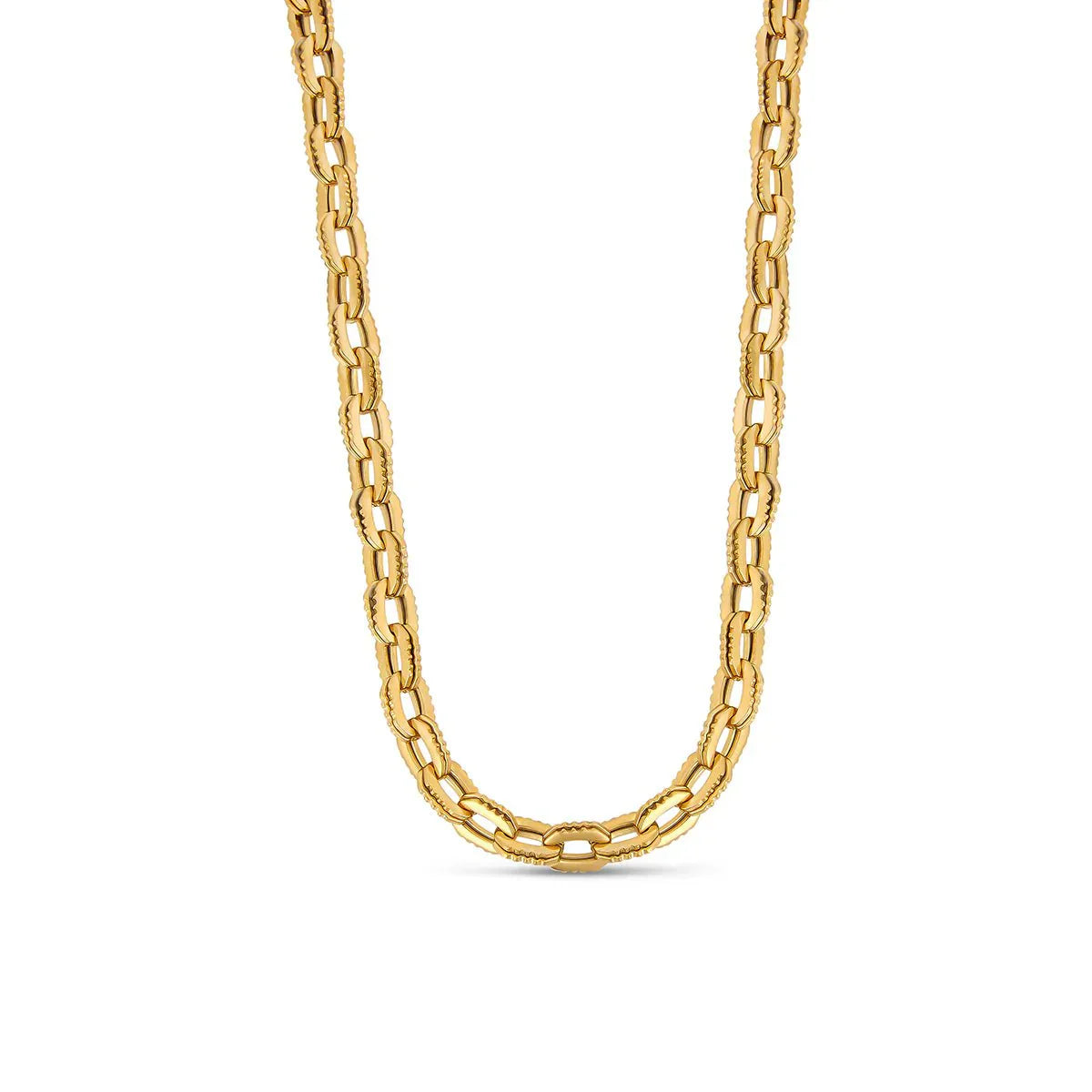 Collar Elos Chunky Bañado en Oro 18k