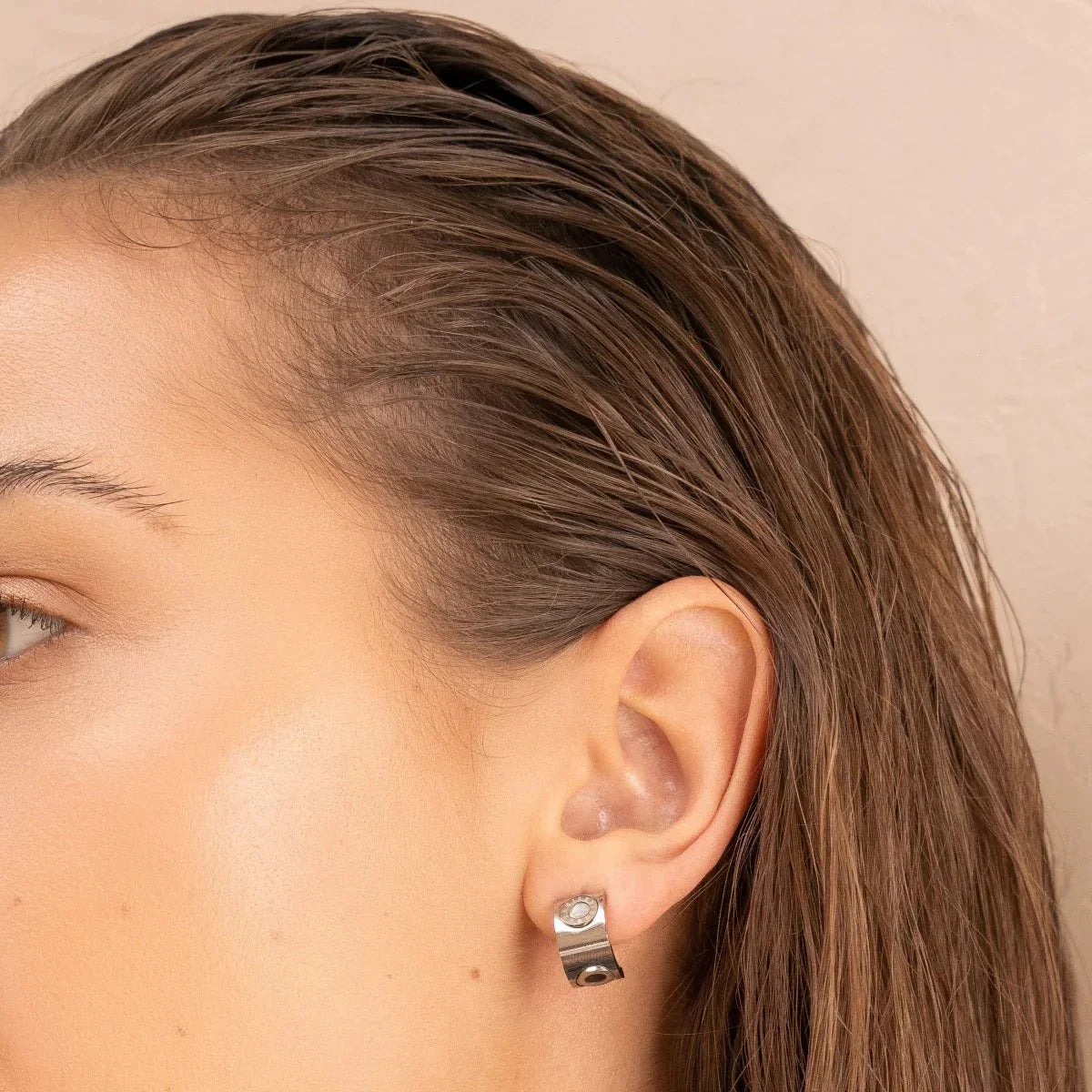 Aro Giratório Numeral Romanos - Plata