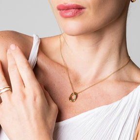 Collar Colgante Elo Bañado en Oro 18k