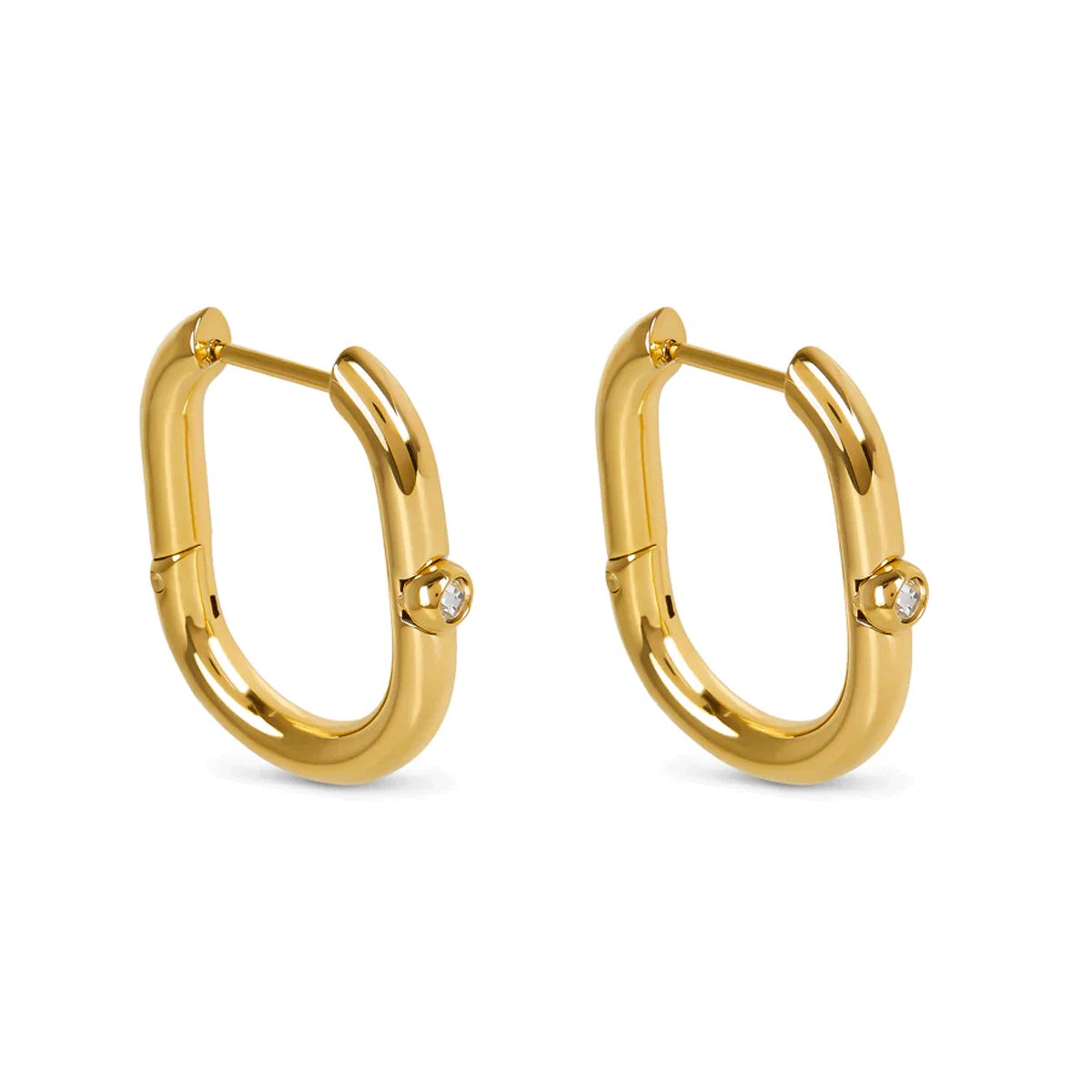 Aros de Argola Shine Bañado en Oro 18k