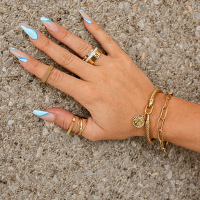 Pulsera Elos Celina Cadena Bañado en Oro 18K