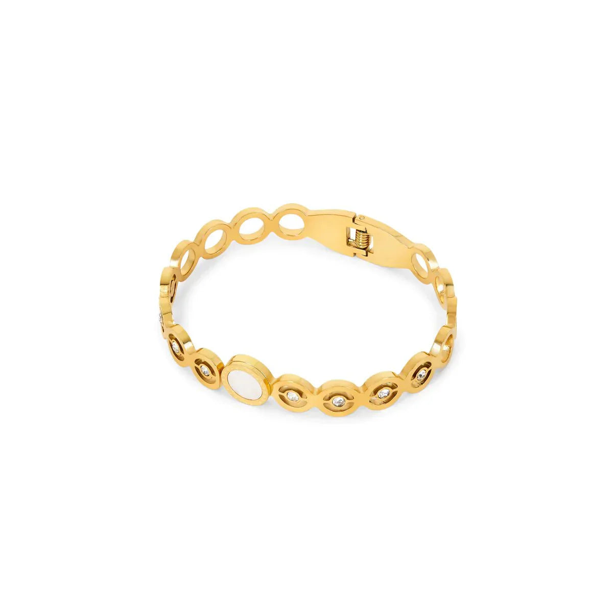 Brazalete Olivia Piedra Zirconia Bañado en Oro 18k