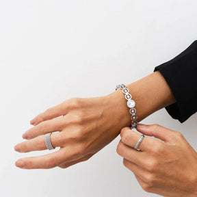 Brazalete Olivia Piedra Zirconia - Plata