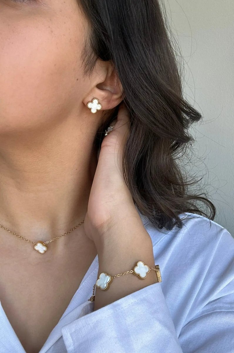 Conjunto Aro e Collar Trevo 1 Motivo