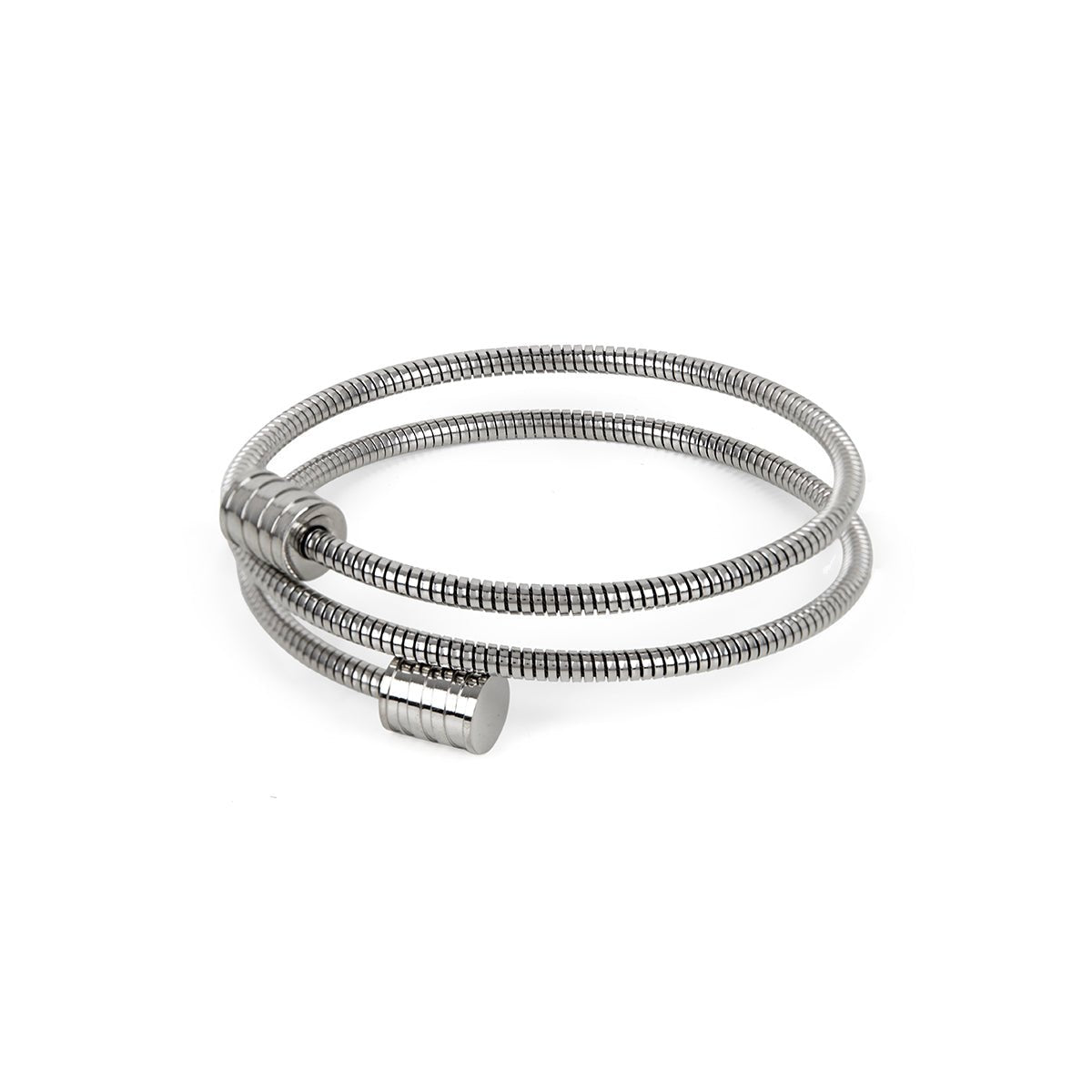 Brazalete Espiral Tríplice - Plata