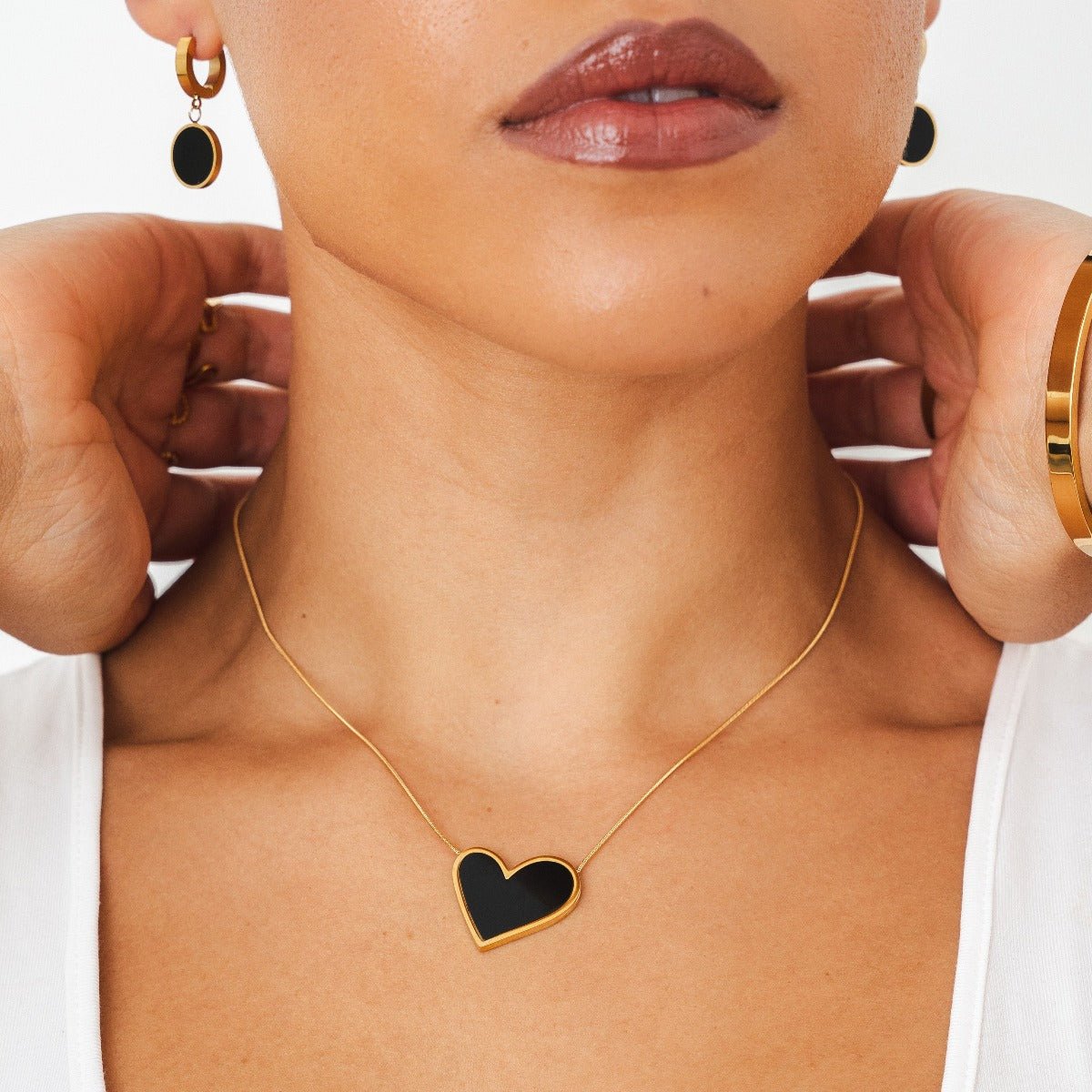 Collar Sweet Alhambra Inspiração -  Corazón Preto