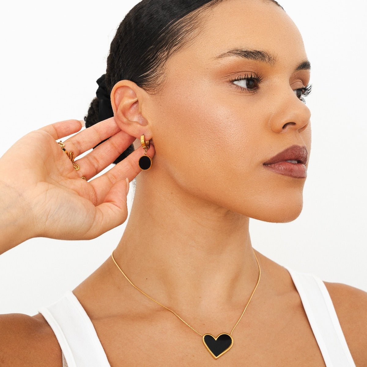 Collar Sweet Alhambra Inspiração -  Corazón Preto