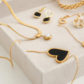 Collar Sweet Alhambra Inspiração -  Corazón Preto