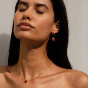 Collar Trevo Alhambra Inspiração Bañado en Oro 18K