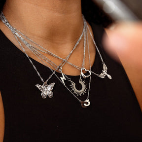 Collar Energia Colgante Raio - Plata