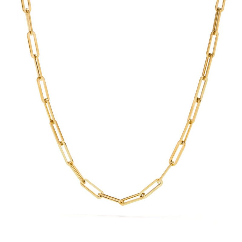 Collar Elos Celina Cadena Bañado en Oro 18K