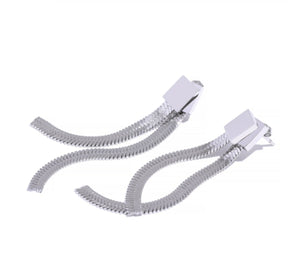 Aro Catarina Malha Metal - Plata