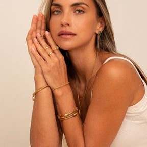 Brazalete Twist Bañado en Oro 18K