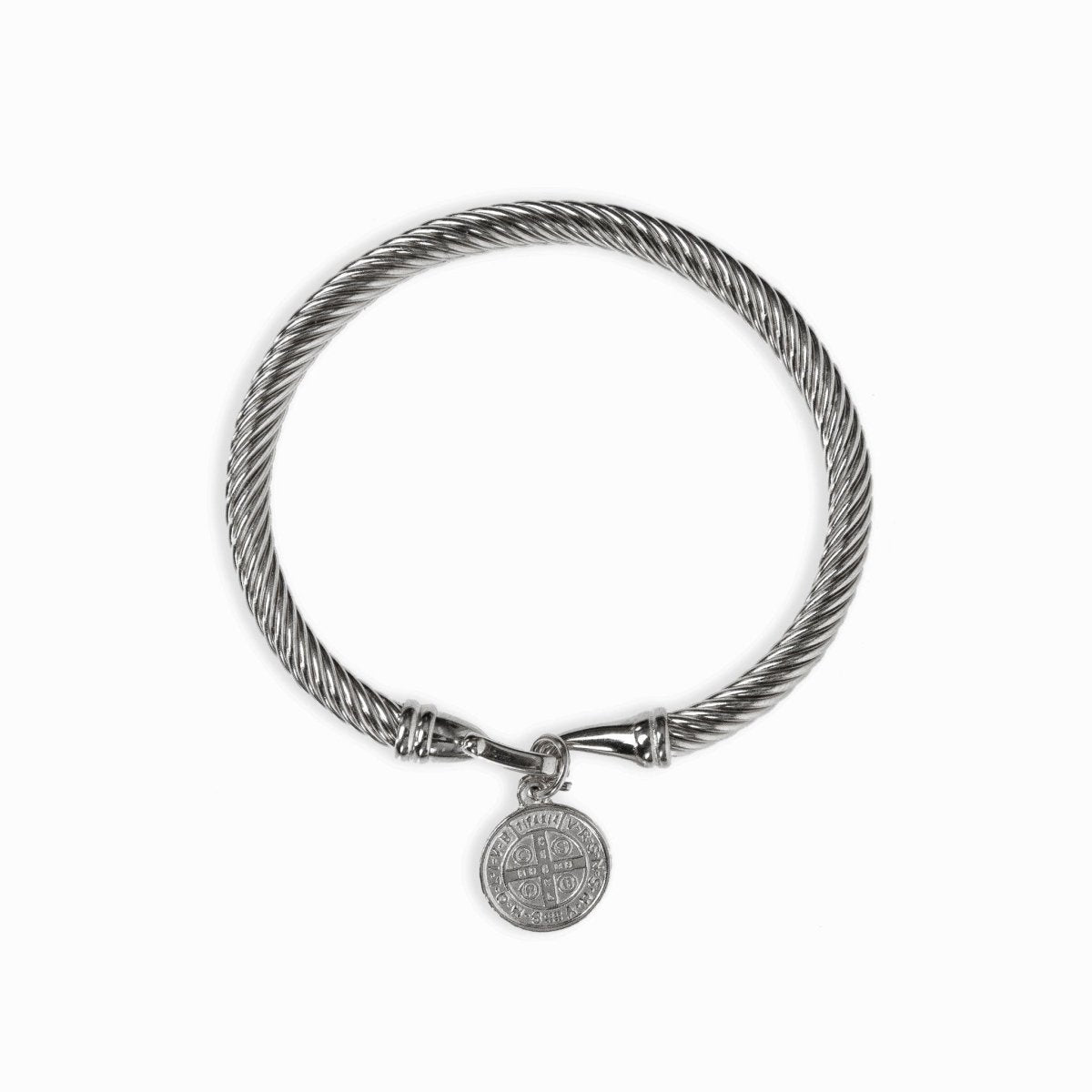 Brazalete Colgante São Bento - Plata