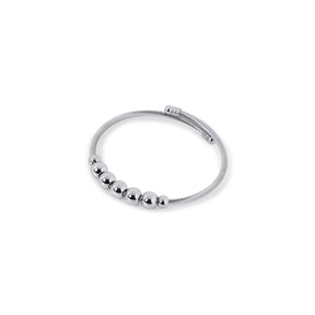 Brazalete Anti-stress Ajustable Esferas - Plata