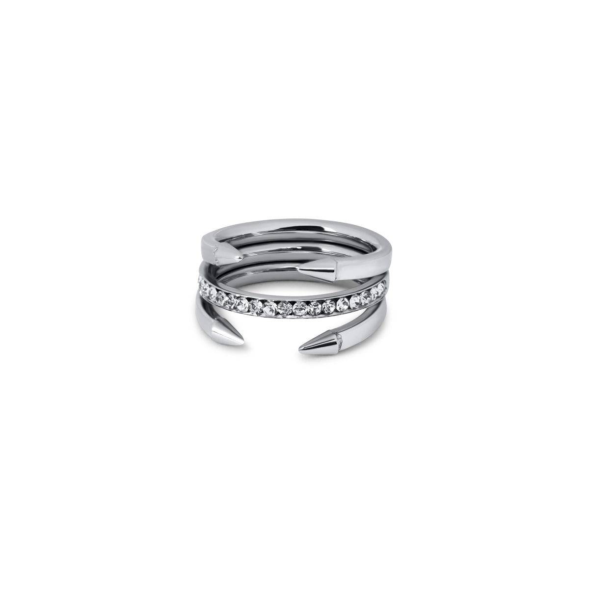 Anillo Prego Pontas - Plata