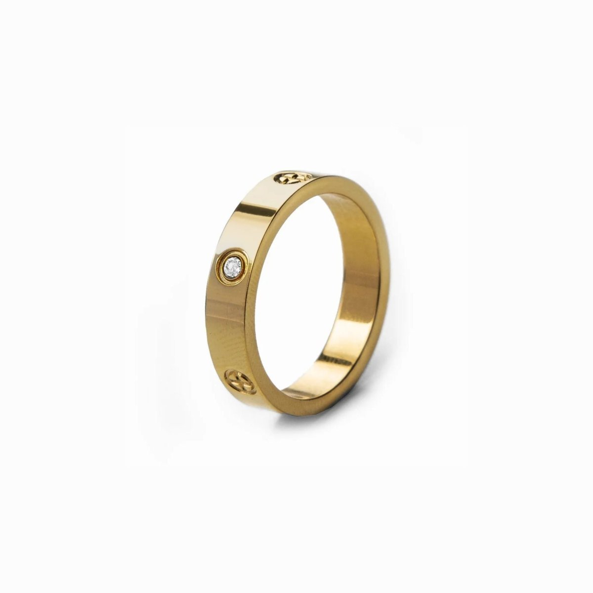 Anillo Classic Inspiração Bañado en Oro 18k