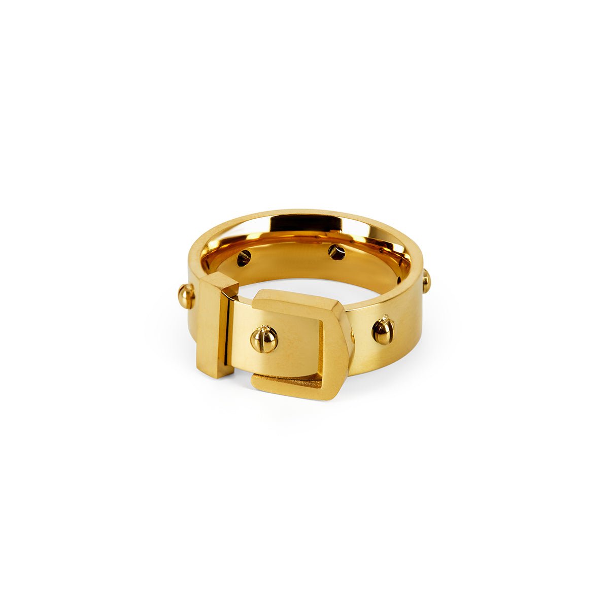Anillo Fivela Bañado en Oro 18K