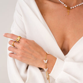 Anillo Fivela Bañado en Oro 18K