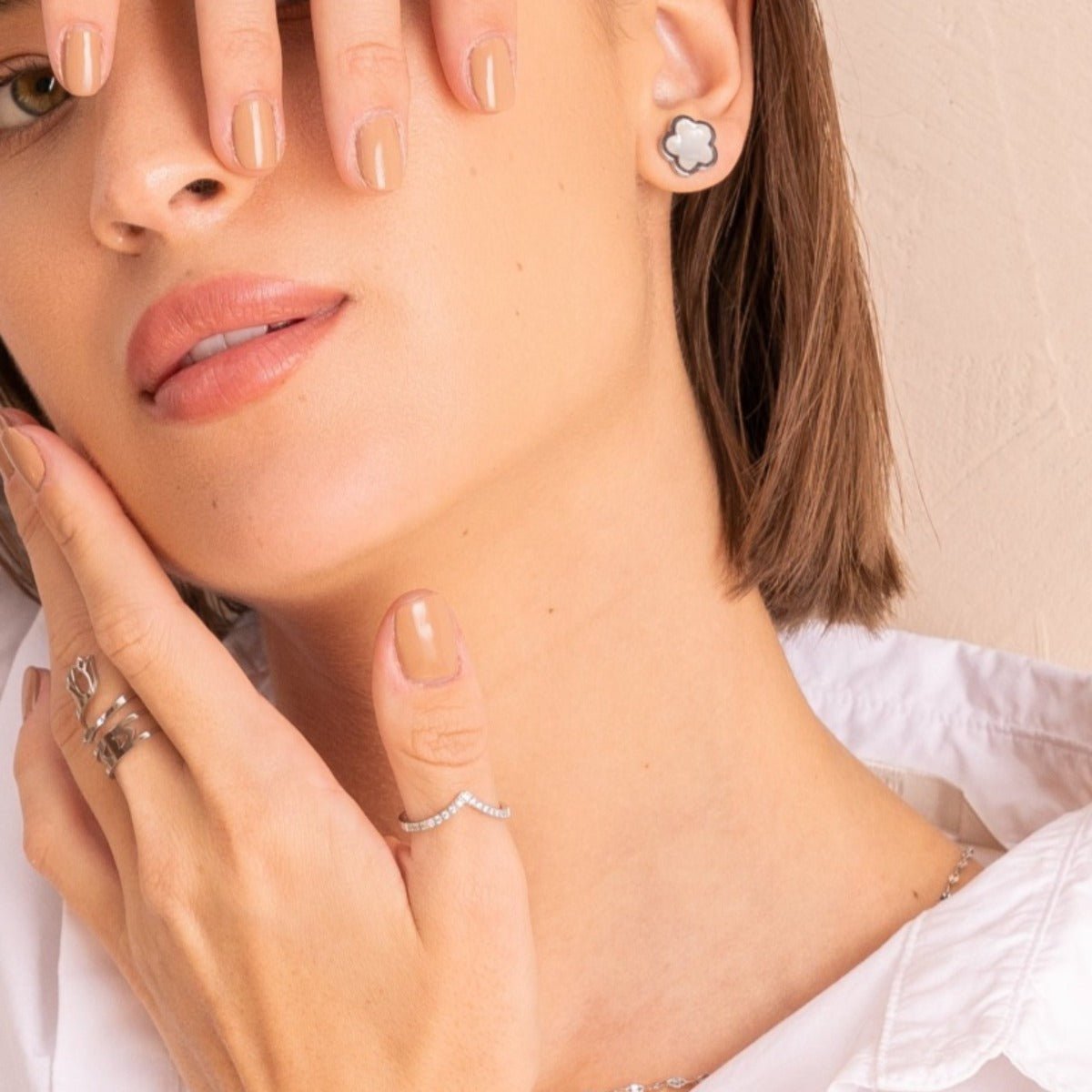 Anillo Trinity Zirconia - Plata